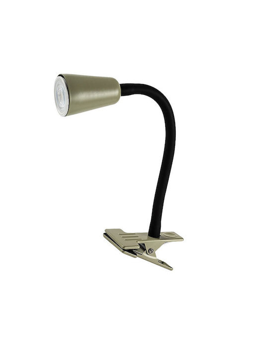 Rabalux Office Lamp with Flexible Arm for GU10 Socket and Clip in Black Color