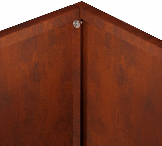 vidaXL Κήπου Σετ 2 Γλάστρες Μεταλλικές Rusty 30εκ.