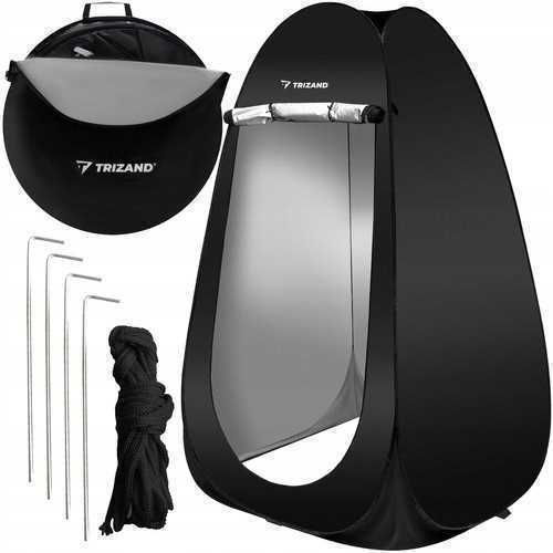Sommer Campingzelt Pop Up Toilette Schwarz