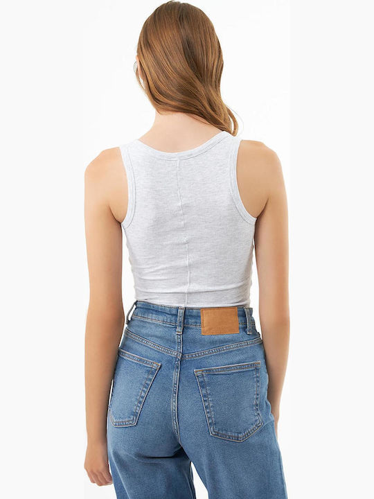 Women's Cotton Sleeveless Ribbed Blouse