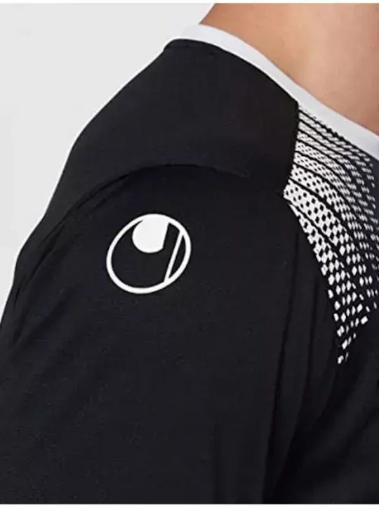 Uhlsport Мъжка тениска Goal 580829-A3534 с V-образно деколте Черна