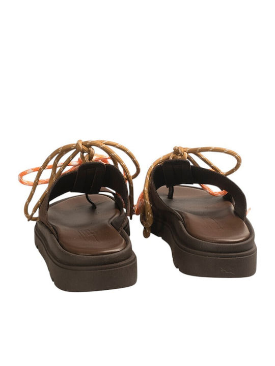 Women's Flat Sandals Brown