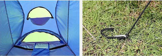 Cort Camping Pop Up Toaletă Gri 4 Anotimpuri