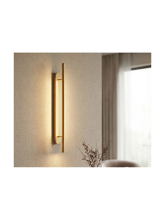 Luma Moderner Wandleuchte mit Integrierte LED und Warmes Weiß Licht Silber