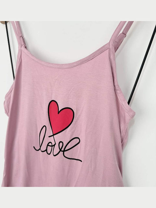 Sorrisino Summer Women's Cotton Pajama Set Pink
