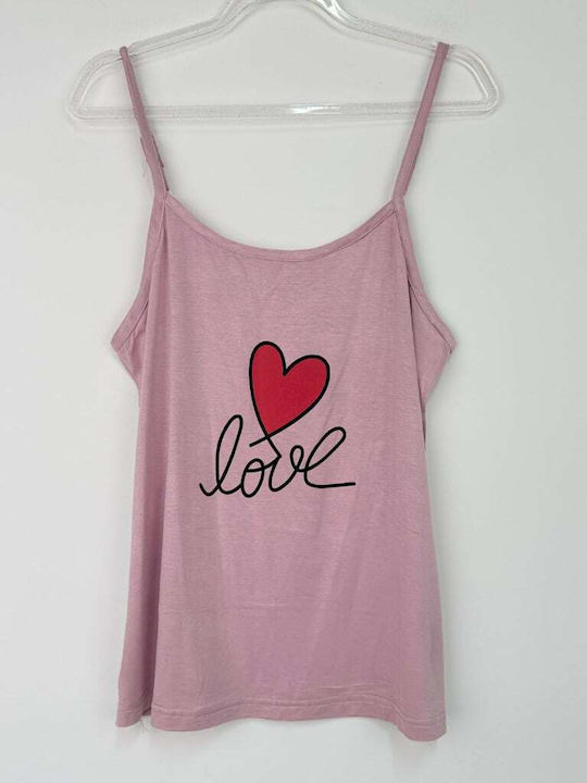 Sorrisino Summer Women's Cotton Pajama Set Pink