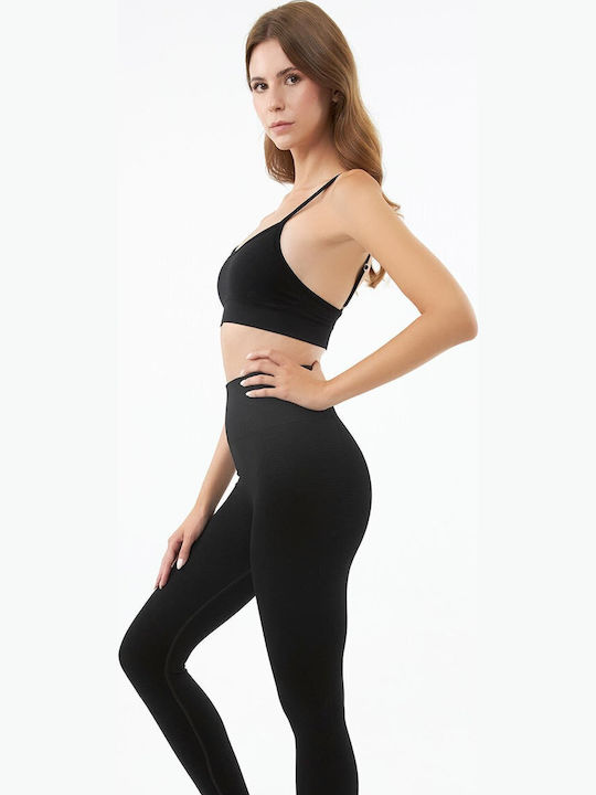 Women's Sports Crop Top Black