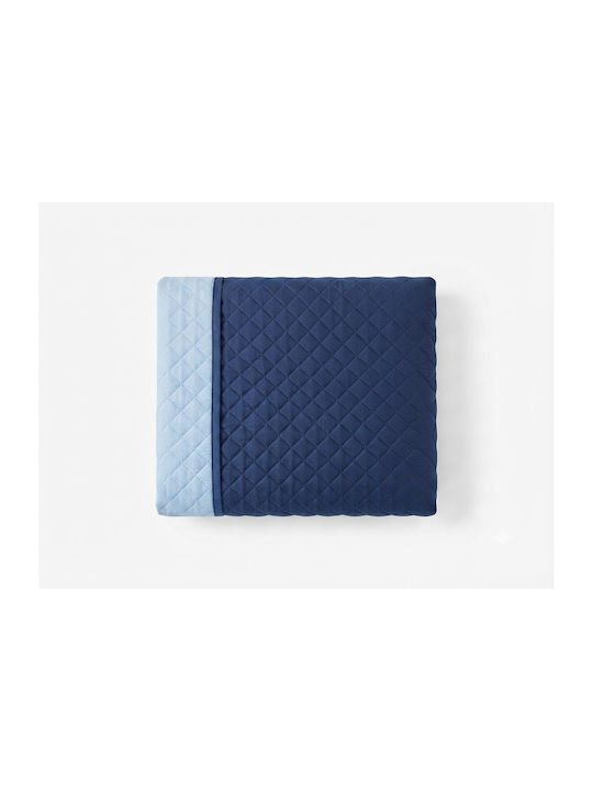 Domus Flow Paturi & Cuverturi Pat Superdublu Microfibra Albastru/Cerulean 220x240cm