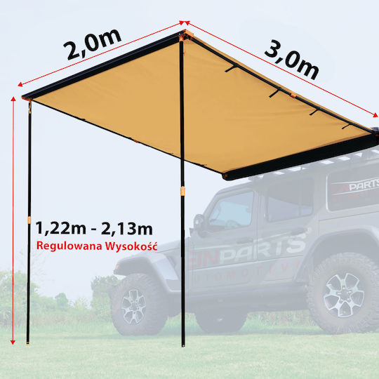Einparts Cort Camping pentru Automobil 4 Anotimpuri 300x200cm