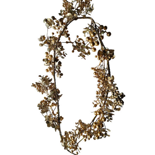 InTheBox Christmas Decorative Plastic Mistletoe Length 150cm 2 Pieces Gold