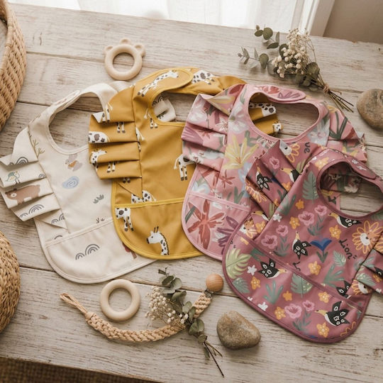 abo Baby Lätzchen Stoff Giraffe