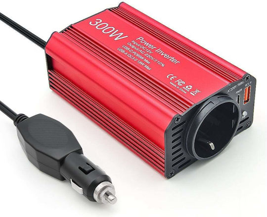 Invertor Auto Modificat Sine Wave 300W pentru Conversie 12V DC în 220V AC