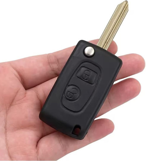 Husă Flip Pentru Chei Auto Transformers 2 Butoane Upgrade Sx9 Blade Citroen Saxo Xsara Picasso Berlingo 1999-2008