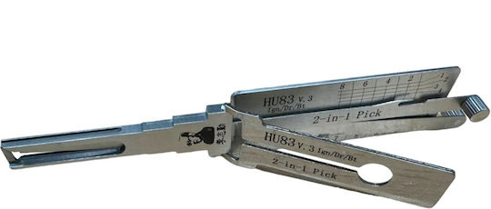 Original Lishi Auto Decoder Hu83 V3 – 2-in-1 Pick Ignition Doors Trunk Unlocking Compatible Peugeot Citroen Fiat Mini