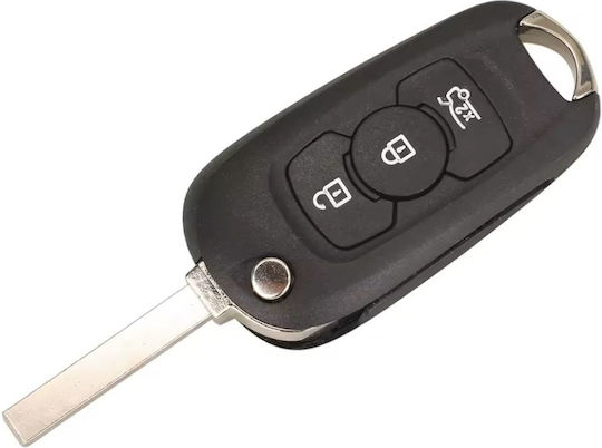 Techstar Husa Pentru Chei Auto Tip Flip 3 Butoane Lama Hu100 Opel Astra K 2015-2019