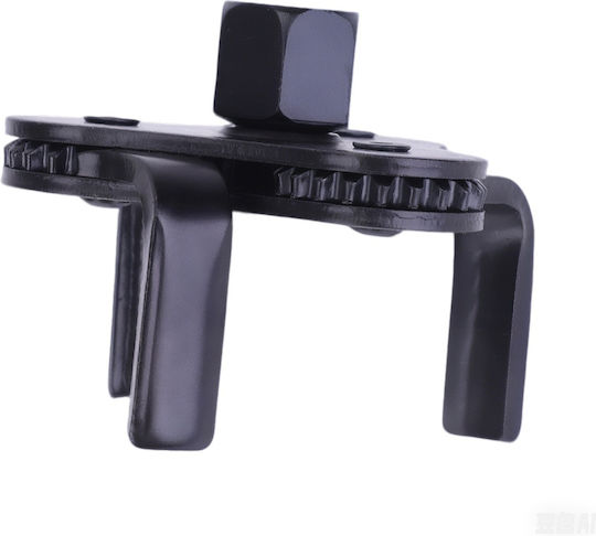Cheie Universală pentru Filtre de Ulei cu 3 Brațe Neagră Reglabilă 55–108 Mm Funcționare Reversibilă Acționare Dublă 1/2" 3/8" Oțel de Calitate – Mașini Suv-uri Pickup-uri Tractoare
