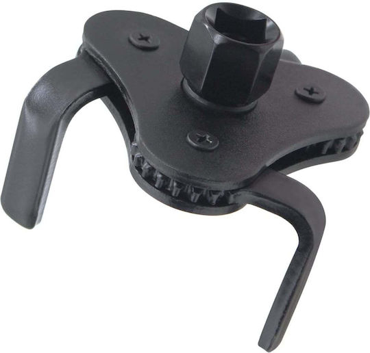 Cheie Universală pentru Filtre de Ulei cu 3 Brațe Neagră Reglabilă 55–108 Mm Funcționare Reversibilă Acționare Dublă 1/2" 3/8" Oțel de Calitate – Mașini Suv-uri Pickup-uri Tractoare