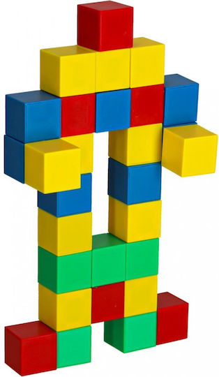 ikonka Cuburi de construit educative pentru 3+ ani 64 buc