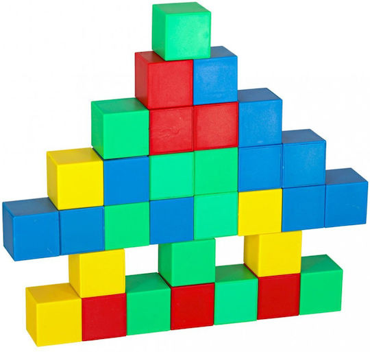 ikonka Cuburi de construit educative pentru 3+ ani 64 buc