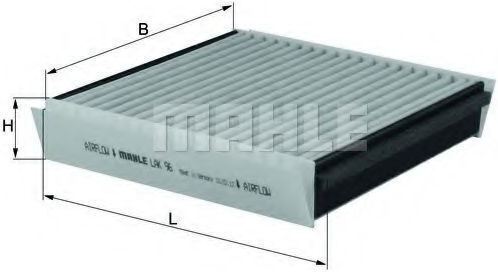 Filtru De Aer Pentru Habitaclu Mahle Original Lak 96