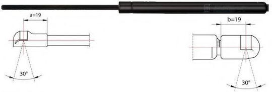 Metzger Hood Shock Absorber 2110162