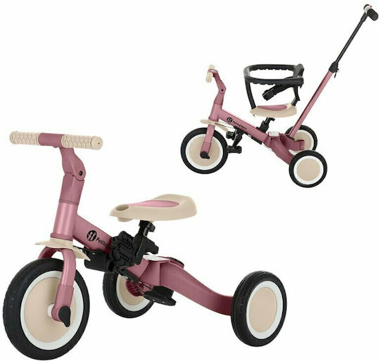 Petite & Mars Turbo Tricicletă Convertibilă cu Mâner pentru Părinți 5 în 1 pentru 12 Luni Roz 613821+SCF798/01