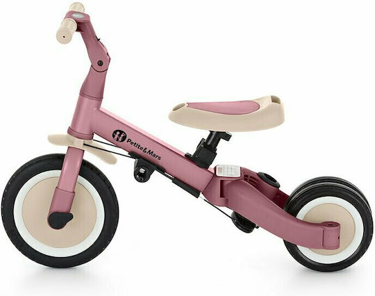 Petite & Mars Turbo Tricicletă Convertibilă cu Mâner pentru Părinți 5 în 1 pentru 12 Luni Roz 613821+SCF798/01