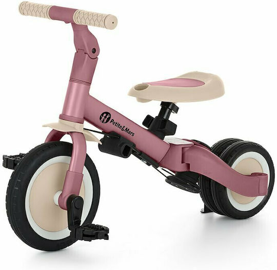 Petite & Mars Turbo Tricicletă Convertibilă cu Mâner pentru Părinți 5 în 1 pentru 12 Luni Roz 613821+SCF798/01