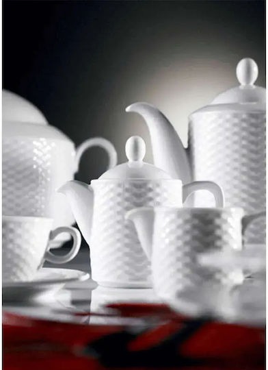 Cryspo Trio Polo Set Coffee Cups Made Of White Porcelain 15 Pieces