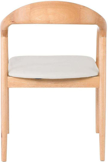 Simone Wooden Dining Chairs Ecru 2 Pieces 57x59x81cm E7708,1N