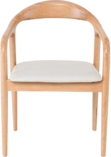 Simone Wooden Dining Chairs Ecru 2 Pieces 57x59x81cm E7708,1N