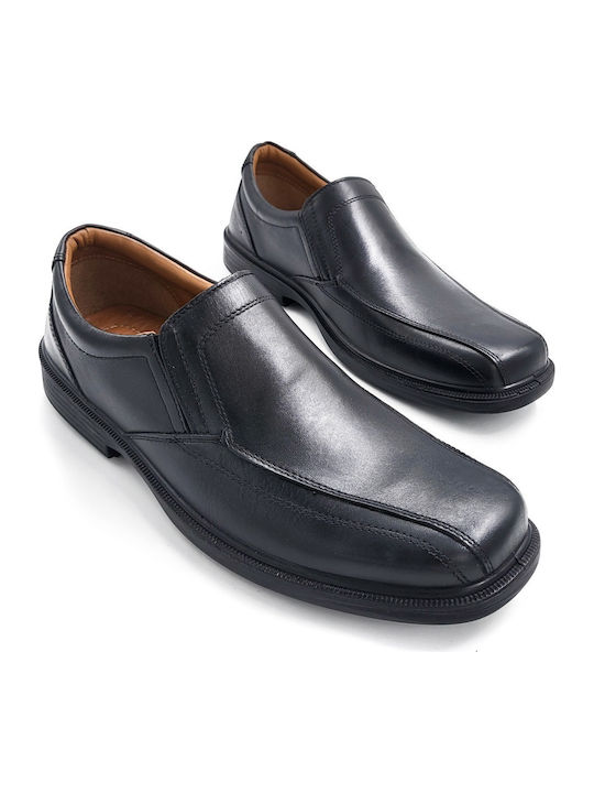 Δερμάτινα Ανδρικά Loafers σε Μαύρο Χρώμα