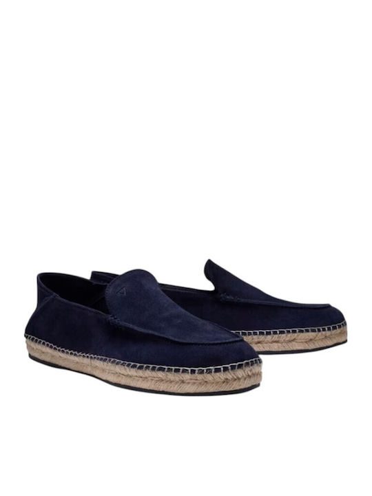 Suede Herren Mokassins in Blau Farbe