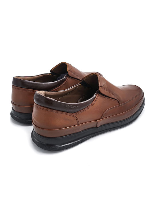 Δερμάτινα Ανδρικά Loafers σε Καφέ Χρώμα