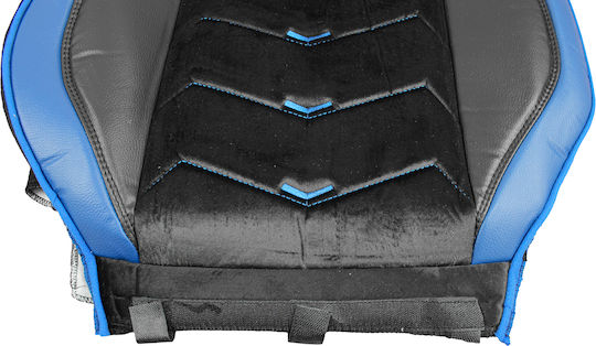 Pro Group Set De Capace Auto Din Piele Sintetica Albastru / Negru