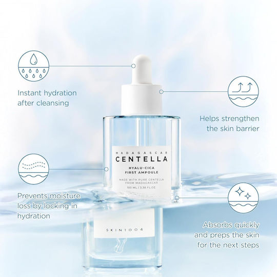 Skin1004 Madagascar Centella Hyalu-cica First Ampoule Soothing & Moisturizing Ampoule Face Serum with Centella Asiatica 50ml