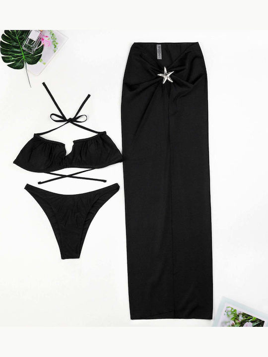 Bikini Set 3 Pieces Black