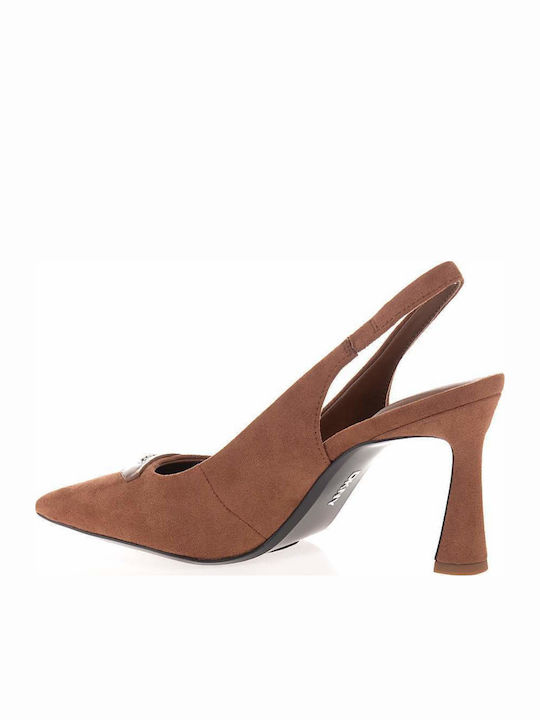 DKNY Spitze Zehe Pumps Tabac Braun