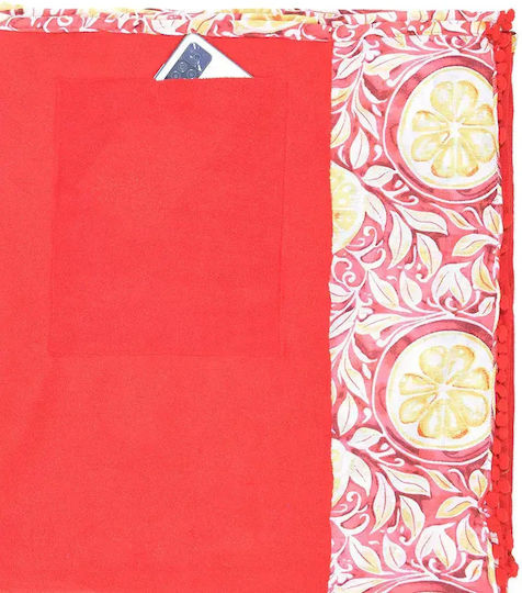 Ble Resort Collection Kitchen Towel Made of 100% Cotton in Red Colour
