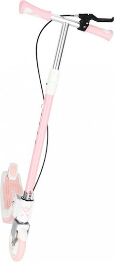 Trike Fix Scuter Copii Pliabil 2 Roți Cu Iluminare LED Pentru 8+ Ani Roz