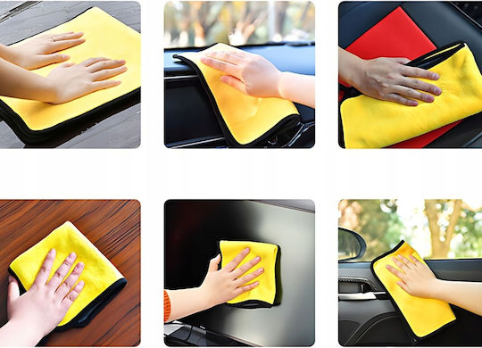 Lavetă Din Microfibră Pentru Curățarea / Lustruirea / Uscarea Geamurilor Mașinii Gri 30x30cm