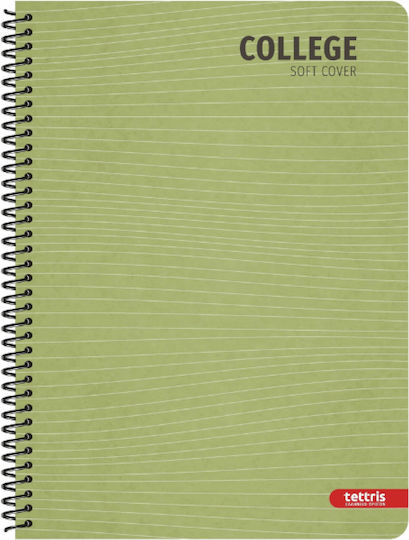 Tettris Spiral Notebook Ruled 150 Sheets 5 Subjects B5-5Th-252