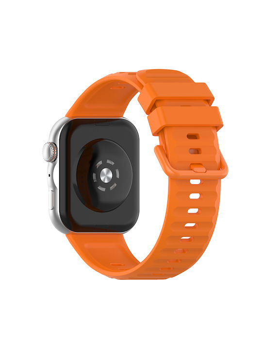 Techsuit W082 Orange Silicone Strap Huawei Watch Fit 3 Fit 4 Fit 4 Pro Fit 5 Fit 5 Pro