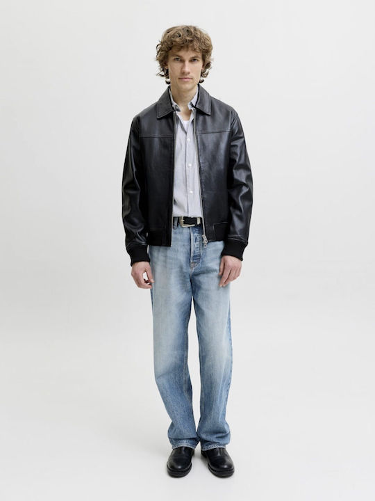 Pantaloni de Blugi pentru Bărbați cu Fit Lejer Baggy Albastru