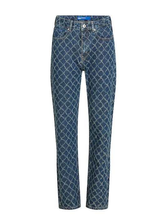 High Rise Women's Jean Pants Straight Leg