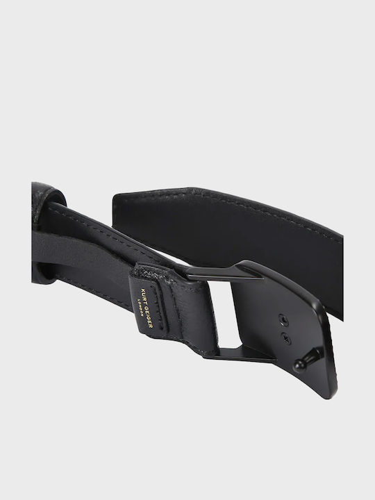 Damen Gürtel Aus Leder Schwarz