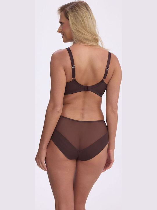 Brown Bra With Underwires