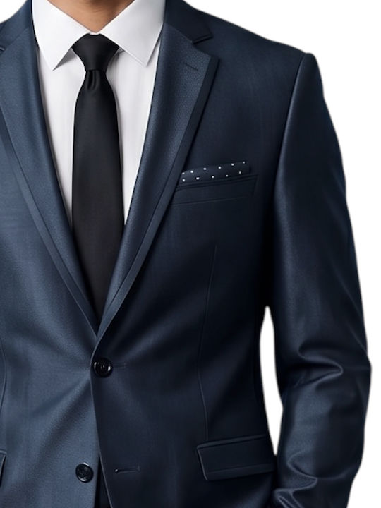 Men's Groom's Suit Blue-black