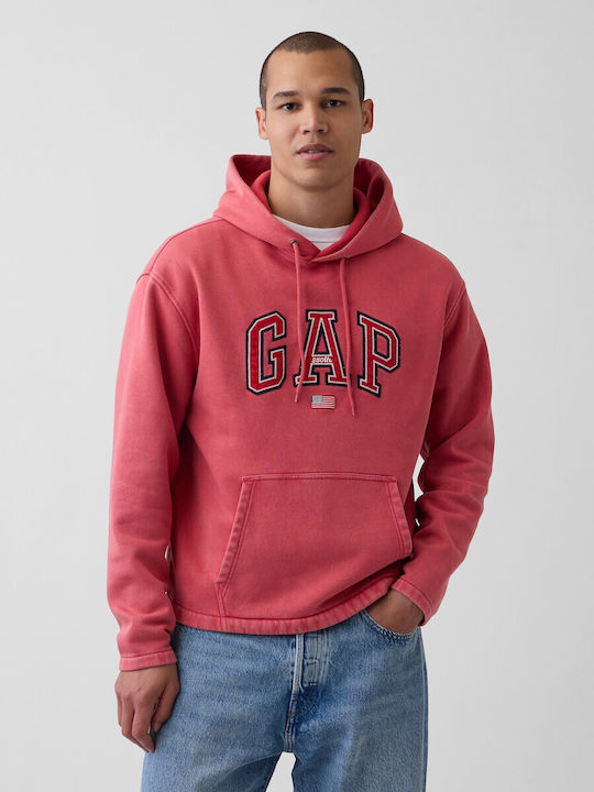Women's Sweatshirt with Hood Faded Red