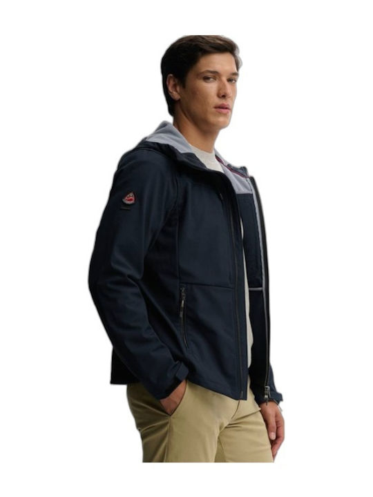 Trekker Winter Jacket Softshell Waterproof and Windproof Navy